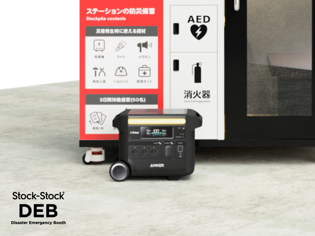 Anker Solix F2600 Portable Power Stationにて電源供給
